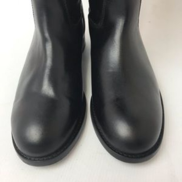 FRYE | Tall Melissa Button Black Leather Boots 5.5 - Picture 4 of 8